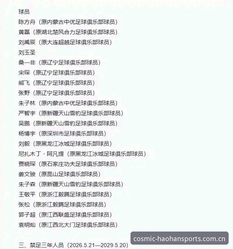 足球反腐禁足名单解读教程：在浩瀚体育平台追踪足坛整顿动态